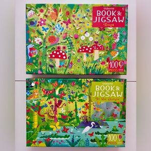 Usborne Book & Jigsaw Puzzles “Bugs” & “In the Jungle”